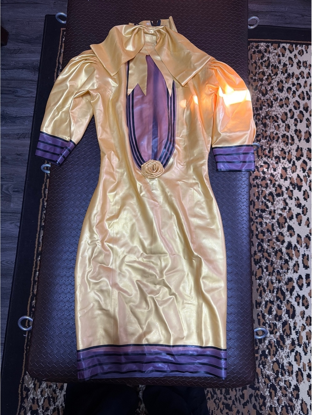 Duchess De Femme Keyhole-Panel Latex Dress